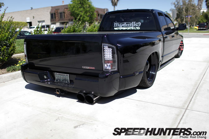 Because SpeedHunters posted up pics of Mad Mike's Ram Dually that is slammed